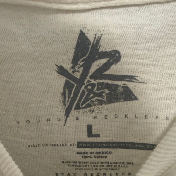 Young & Reckless White Graphic Tee - Picture 3 of 3